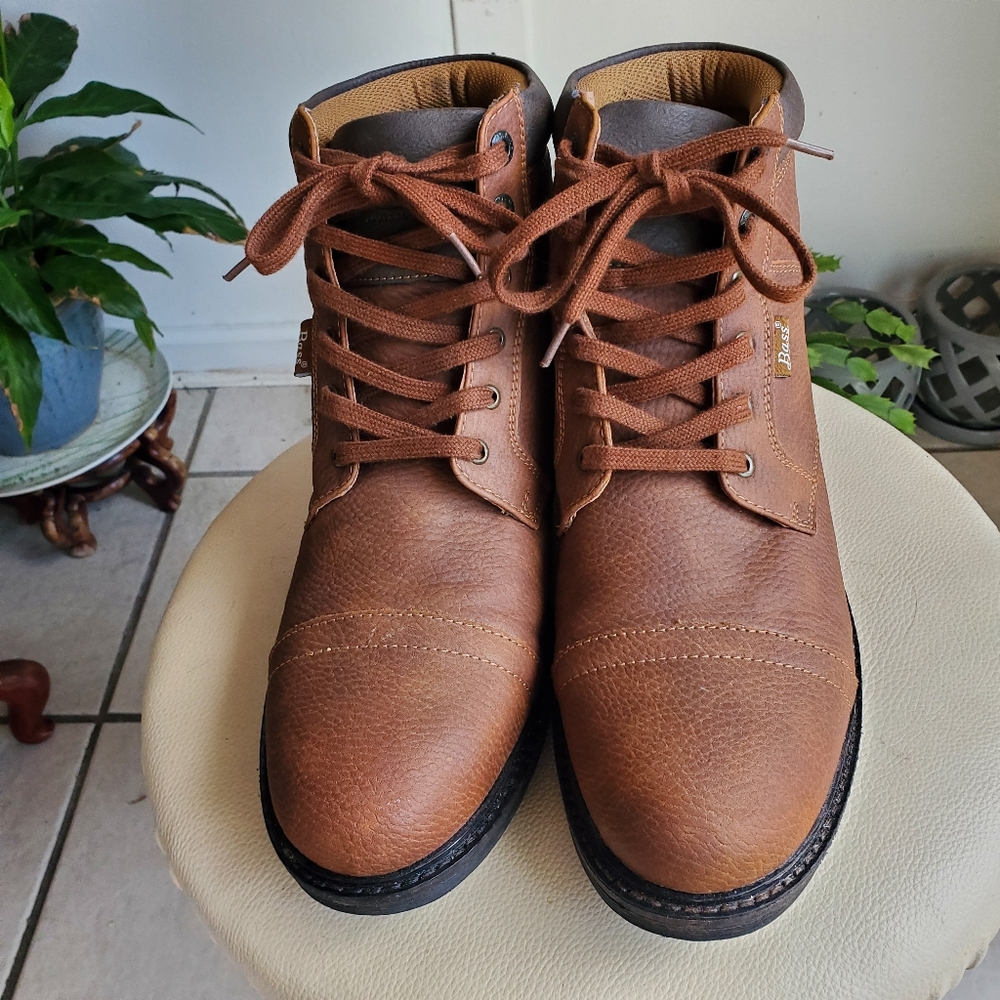 G.H. Bass & Co. Brown Leather Ankle Boots